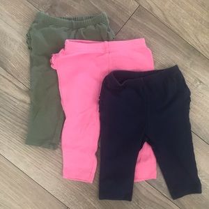 3-6mo baby girls leggings bundle - ruffle